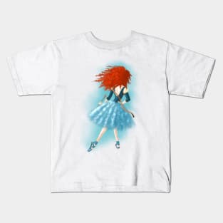 Red Haired Lass Kids T-Shirt